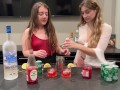 Slutty Bartenders Make Your Fav Drink! PAWG Redhead College Girls