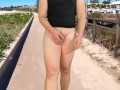 Public exhibitionist chasity cage