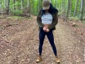 Outdoor risky fuck in forest - Tonny and Mia