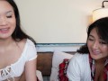 Asian Schoolgirls Jasmine Teaa & Sakura Lin Get Extra Credit