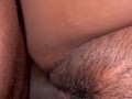 Best friend Hairy fat pussy creams on fat black dick.