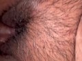 Best friend Hairy fat pussy creams on fat black dick.