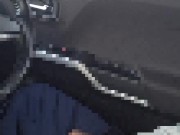 Masturbation　野外露出　見られそうなスリルが快感。車内でオナニー