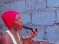 Sexy African Ebony Fucking Her Wet Pussy Outside Almost Caught By Neighbors