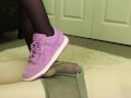 Tease with Sneakers & Seamless Pantyhose