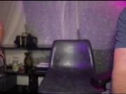 Baby Blue Thong Shaking My Ass and Playing With my Pretty Pink Pussy