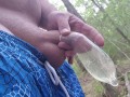 deep woods piss in a condom