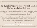 Play the Rock-Paper-Scissors JOI Game with Your Mistress Isabella