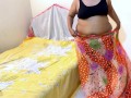Arabian BBC Hot Naked Mom Wearing Asian Bra Panty & Saree To Seduce Stranger Guy For Fucking