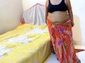 Arabian BBC Hot Naked Mom Wearing Asian Bra Panty & Saree To Seduce Stranger Guy For Fucking