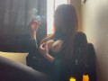Artemisia Love Italian Big Tits Milf Solo Smoking Session Tits Play Full Video on OF