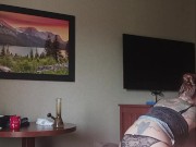 Wife rides hard cock