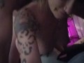 Fucking my wife from behind then she licks up all the cum and deep throats daddy's cock.