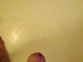 Orgasm in bathroom and released a load of cum