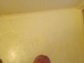 Orgasm in bathroom and released a load of cum