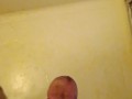 Orgasm in bathroom and released a load of cum