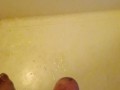 Orgasm in bathroom and released a load of cum