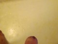 Orgasm in bathroom and released a load of cum