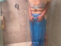 Beautiful Indian Couple - Hot Desi Wife in Saree Making Love in Shower - Saree Sex in Bathroom