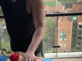 She receives an intimate romantic massage from her black friend