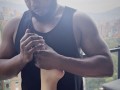She receives an intimate romantic massage from her black friend