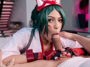 VR Conk Kiriko (Overwatch) With Natural Tits Takes Your Big Dick in Her Slutty Ass in a Cosplay Parody In VR Porn