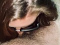 Hot milf gives blowjob tease