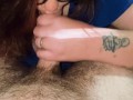 Hot milf gives blowjob tease