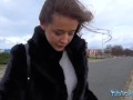 PublicAgent - shy brunette with perfect body has perfect pussy that gets soaked and creamy having public sex with stranger