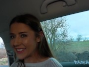 PublicAgent - shy brunette with perfect body has perfect pussy that gets soaked and creamy having public sex with stranger