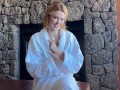Slutty redhead bridesmaid gets locked out of hotel room before wedding