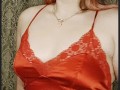 redheaded sexy girl in red clothes