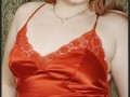 redheaded sexy girl in red clothes