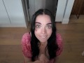 POV Cute Step Sister Can't Resist Sucking Your Cock