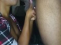 FREAKY EBONY ON HER KNEES TAKING FAT CHOCOLATE DICK DOWN HER THROAT!!!!!!!!