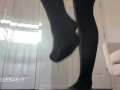 pantyhose foot worship evil supergirl traps you until you melt her! - full video on Veggiebabyy Many