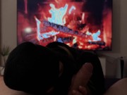 The criminal broke into the house and is extracting white honey.