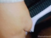 Cewek hijab mijit sambil nyepong