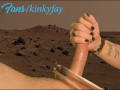 CUTE GIRL EDGES SUBMISSIVE FRIENDS COCK TO MULTIPLE ORGASMS ON MARS