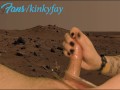 CUTE GIRL EDGES SUBMISSIVE FRIENDS COCK TO MULTIPLE ORGASMS ON MARS