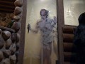 Hard deep doggstyle creampie inside a cabin