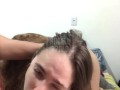 Peguei minha namorada pelada se exibindo na internet enfiei o pau na goela dela até engasgar