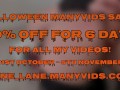 50% OFF HALLOWEEN SALE ON MY MANY VIDS