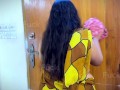 Asian Ethnicity Big Ass & Huge Boobs Maid Clean Middle East Office Room. Boss Saw & Masturbat