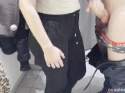 while SHOPPING I felt like getting a HANDJOB from my STEPSISTER in the CHANGING ROOM 🤫💦🍆