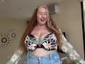 big boobs youtuber bra vs no bra compilation - G-CUPS in a shirt