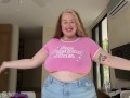 big boobs youtuber bra vs no bra compilation - G-CUPS in a shirt