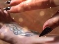 Sexy oil massage after toe painting