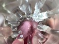 Close up camera in pussy. Sweet Cum inside pussy.