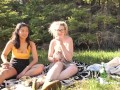 Ersties - Hanna & Jin Find a Spot in the Woods to Have Lesbian Sex